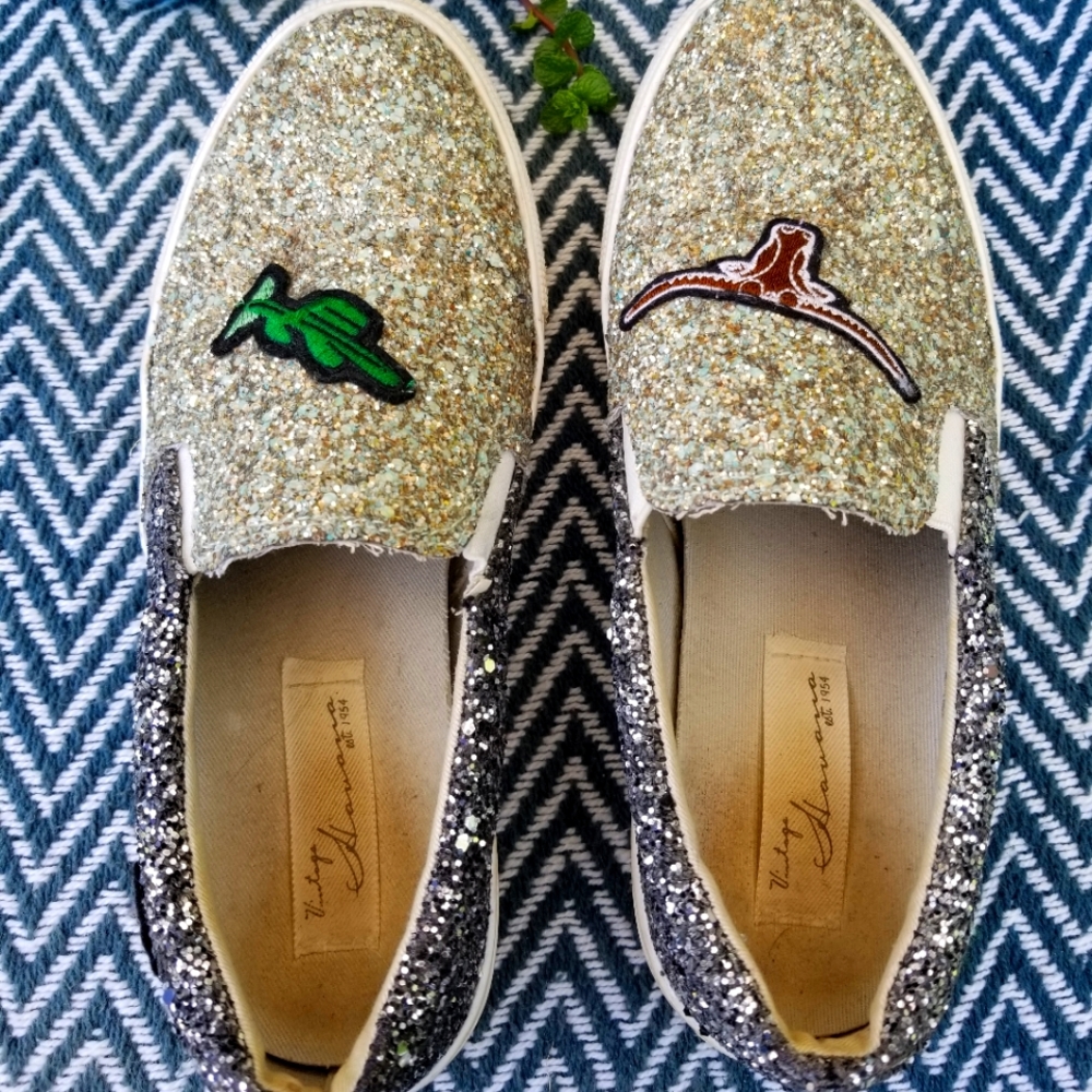 Vintage Havana Slip On Glitter Sneaker